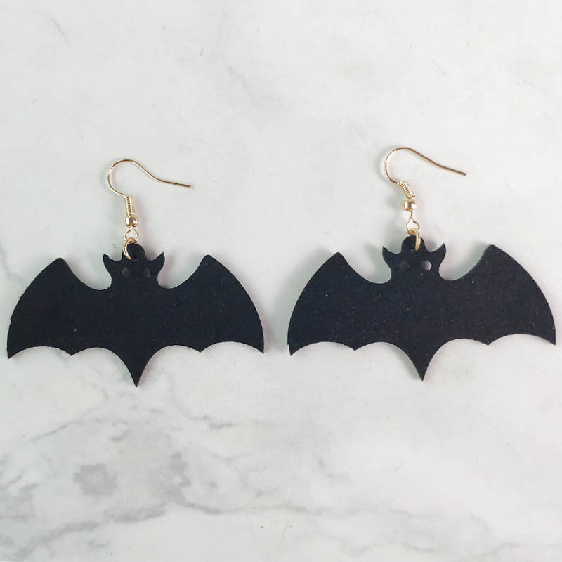 Wholesale 2 Pair/Pack Halloween Skull Spider Earrings